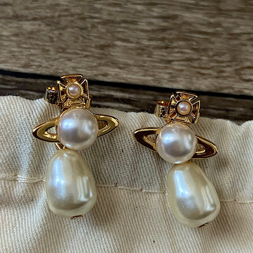 Vivienne Westwood Inass Imitation Pearl Drop Earrings